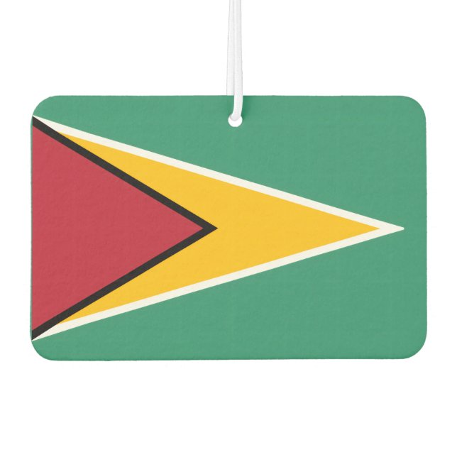 Désodorisant Pour Voiture Drapeau de la Guyane (Devant)