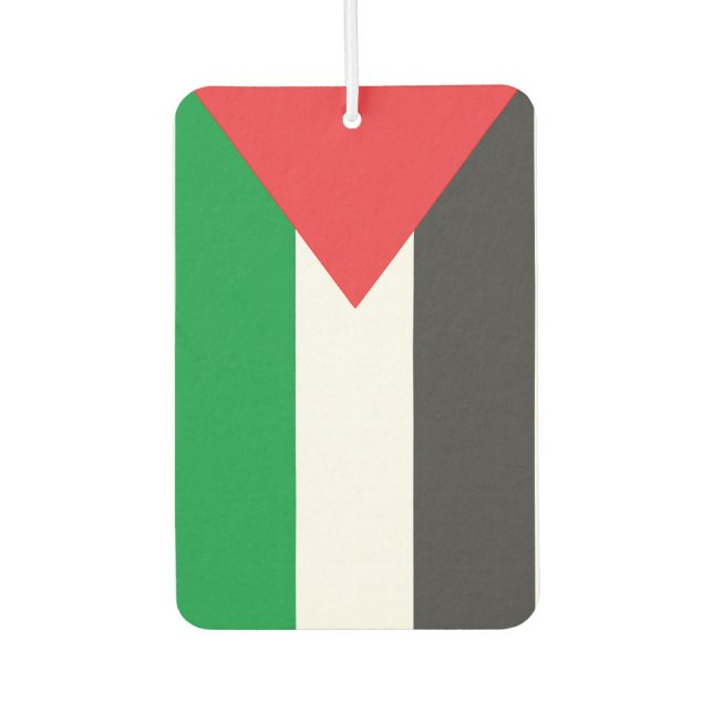 Désodorisant Pour Voiture drapeau de la Palestine (Devant)