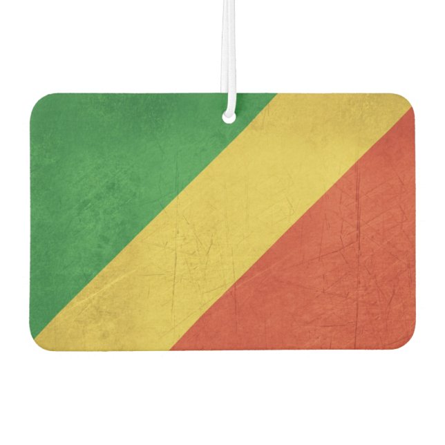 Désodorisant Pour Voiture Drapeau de la République du Congo (Devant)