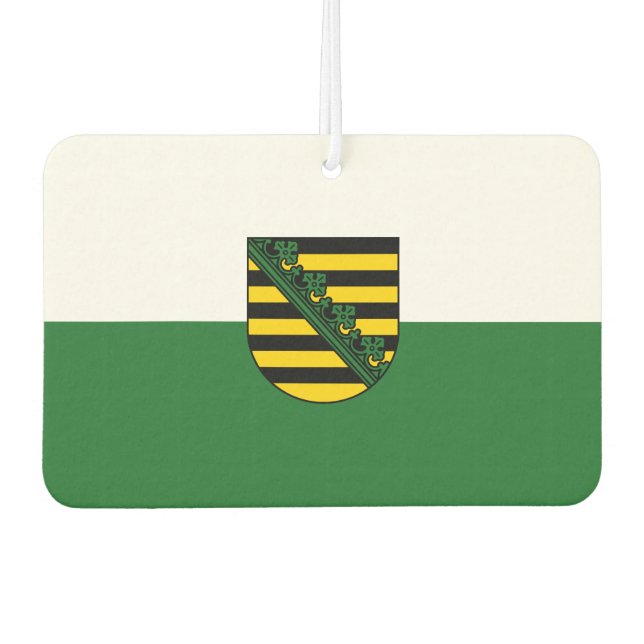 Désodorisant Pour Voiture Drapeau de la Saxe (Devant)