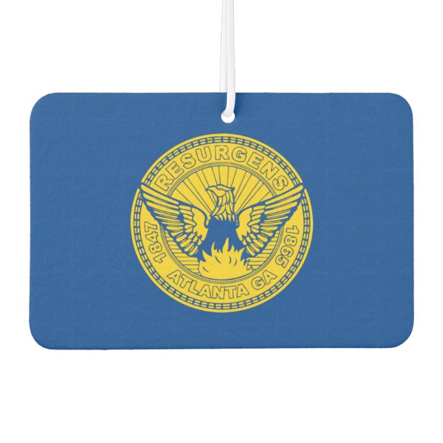 Désodorisant Pour Voiture Drapeau de la ville d'Atlanta (Devant)