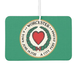 Désodorisant Pour Voiture Drapeau de la ville de Worcester