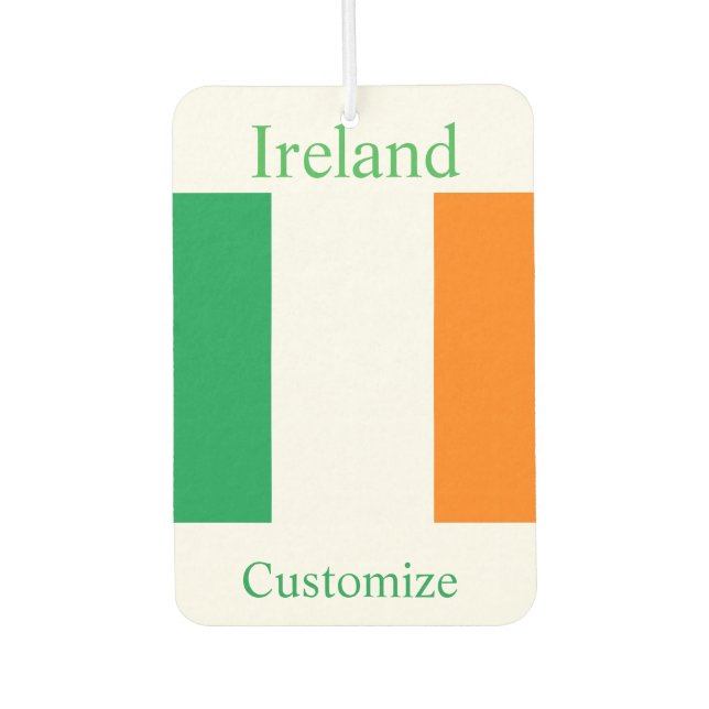 Désodorisant Pour Voiture Drapeau de l'Irlande Thunder_Cove (Devant)