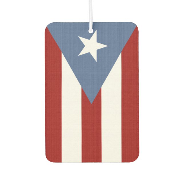 Désodorisant Pour Voiture Drapeau de Porto Rico (Devant)