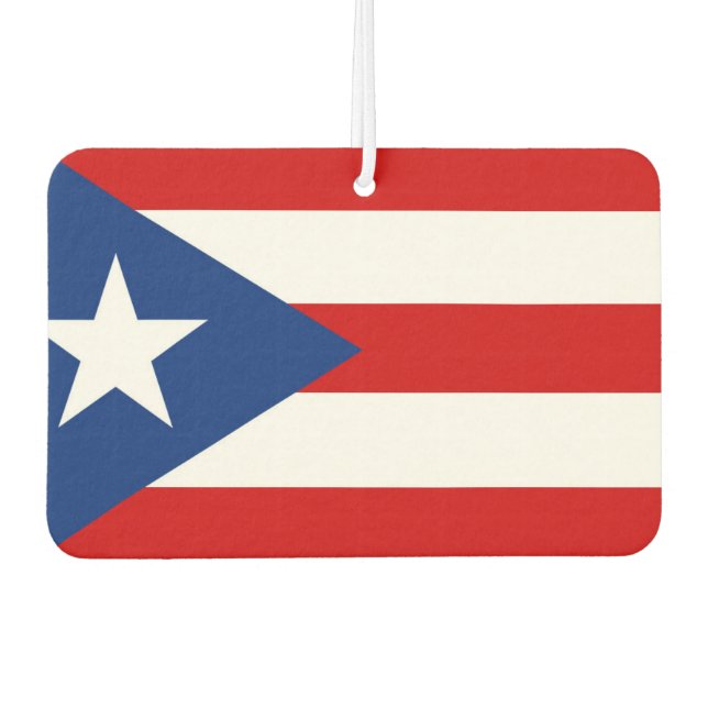 Désodorisant Pour Voiture Drapeau de Porto Rico (Devant)