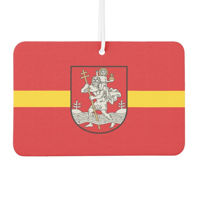 Désodorisant Pour Voiture Drapeau de Vilnius, Lituanie Liens de manchette (Devant)