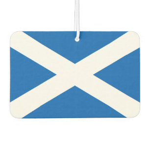 DÉSODORISANT POUR VOITURE DRAPEAU D'ÉCOSSE CROIX BLANCHE BLEU