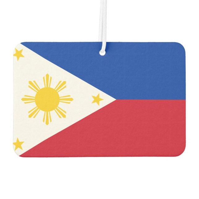 Désodorisant Pour Voiture Drapeau des Philippines Drapeau philippin (Dos)