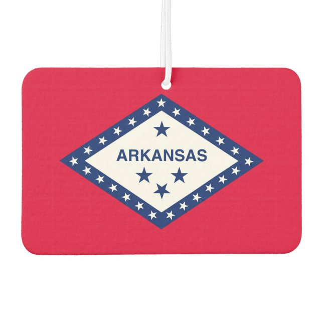 Désodorisant Pour Voiture Drapeau d'État Arkansas (Devant)