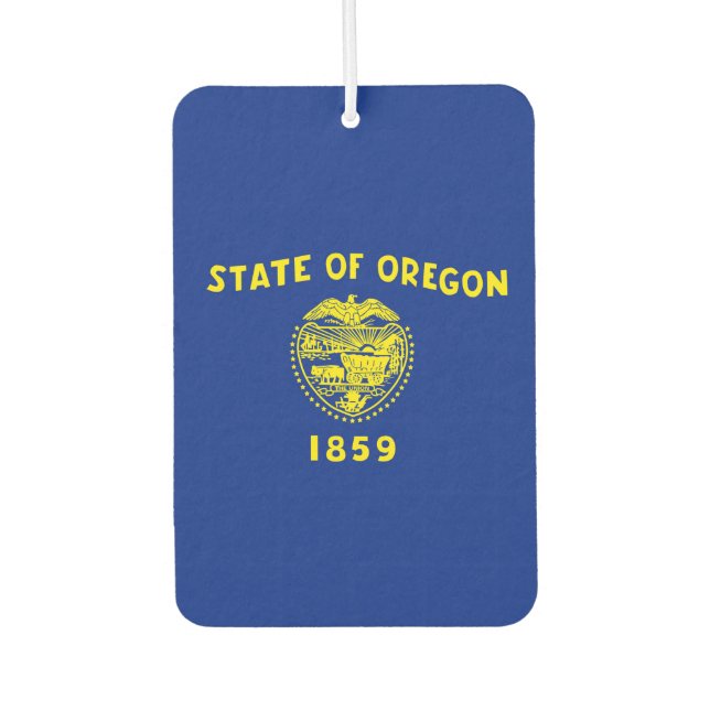 Désodorisant Pour Voiture Drapeau d'État de l'Oregon (Devant)