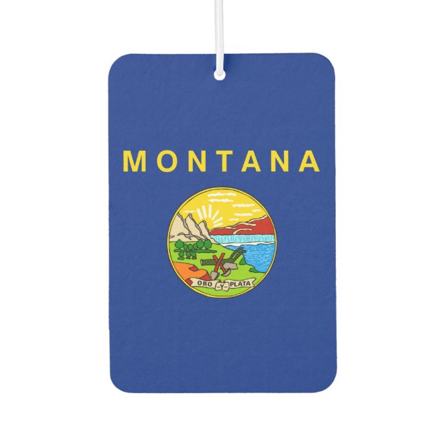 Désodorisant Pour Voiture Drapeau d'État du Montana (Devant)