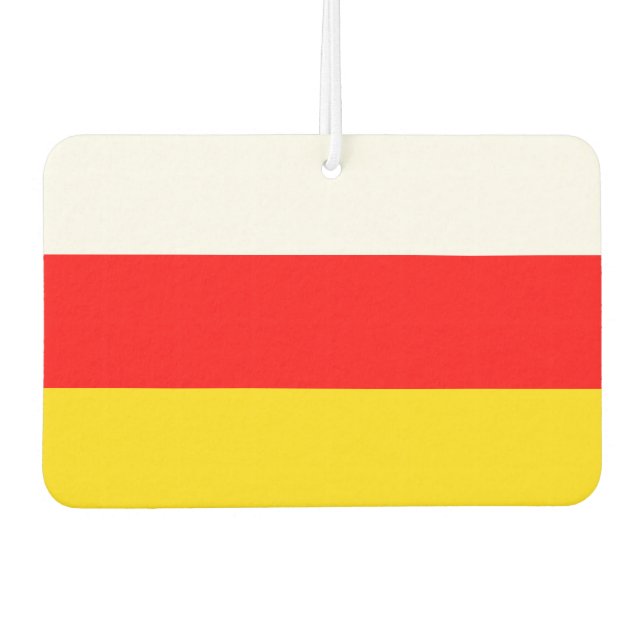 Désodorisant Pour Voiture Drapeau d'Ossétie du Sud (Devant)