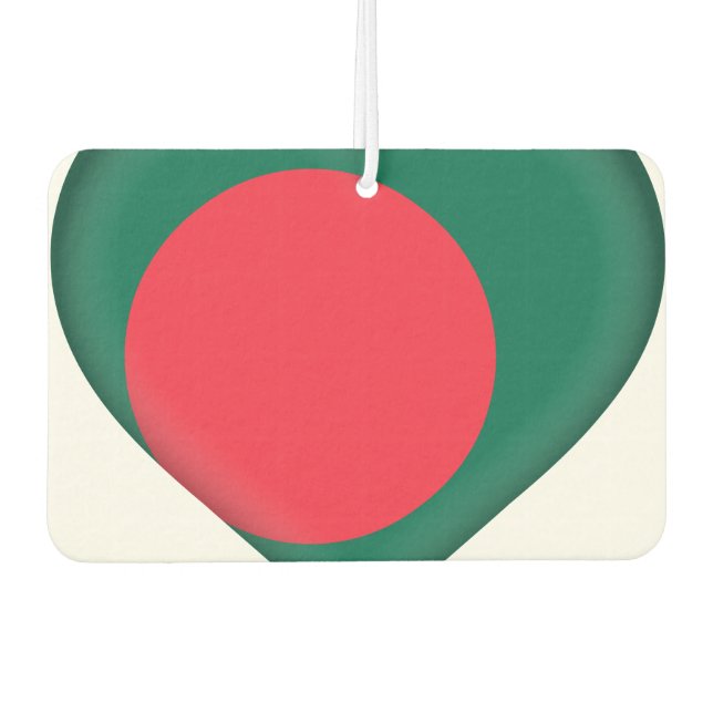 Désodorisant Pour Voiture Drapeau du Bangladesh (Devant)