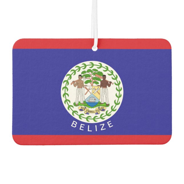 Désodorisant Pour Voiture Drapeau du Belize (Devant)