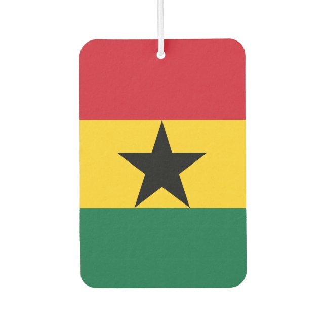 Désodorisant Pour Voiture Drapeau du Ghana (Devant)