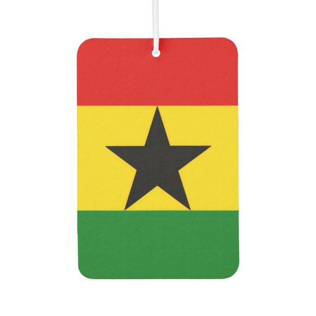 Désodorisant Pour Voiture Drapeau du Ghana (Devant)