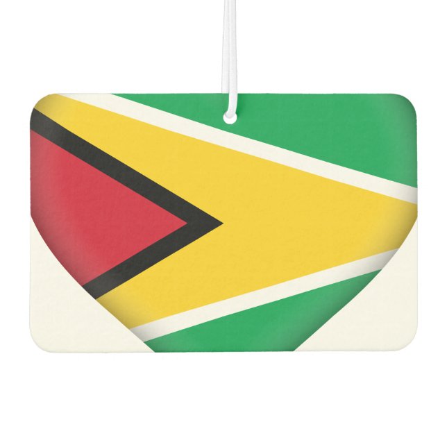 Désodorisant Pour Voiture Drapeau du Guyana (Guyana) (Devant)