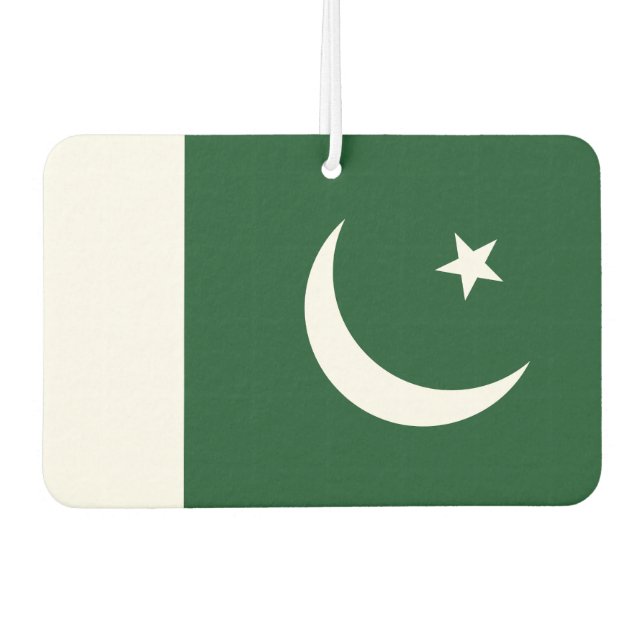Désodorisant Pour Voiture Drapeau du Pakistan (Devant)