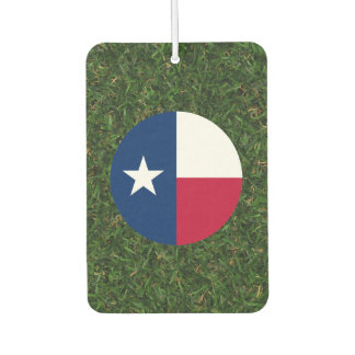 Désodorisant Pour Voiture Drapeau du Texas sur l'herbe