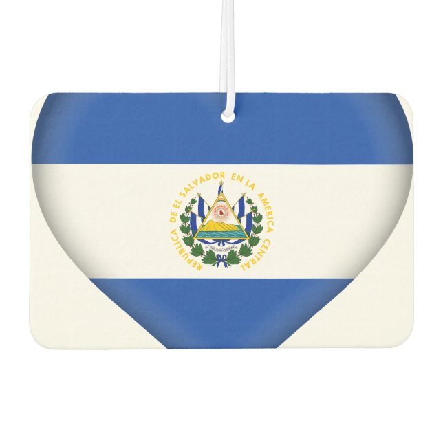 Désodorisant Pour Voiture Drapeau El Salvador (Devant)