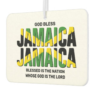 Désodorisant Pour Voiture Drapeau élégant DIEU BLESS JAMAICA JAMAICA