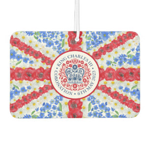 Désodorisant Pour Voiture Drapeau floral du Royaume-Uni