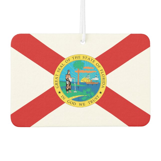 Désodorisant Pour Voiture Drapeau FLORIDA - (Devant)