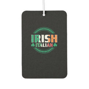 Désodorisant Pour Voiture Drapeau irlandais italien moitié irlandais moitié