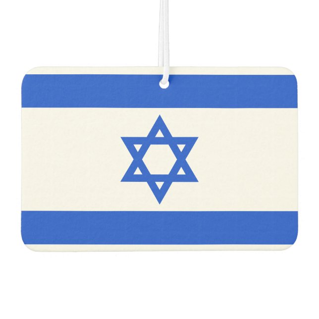 Désodorisant Pour Voiture Drapeau israélien (Devant)