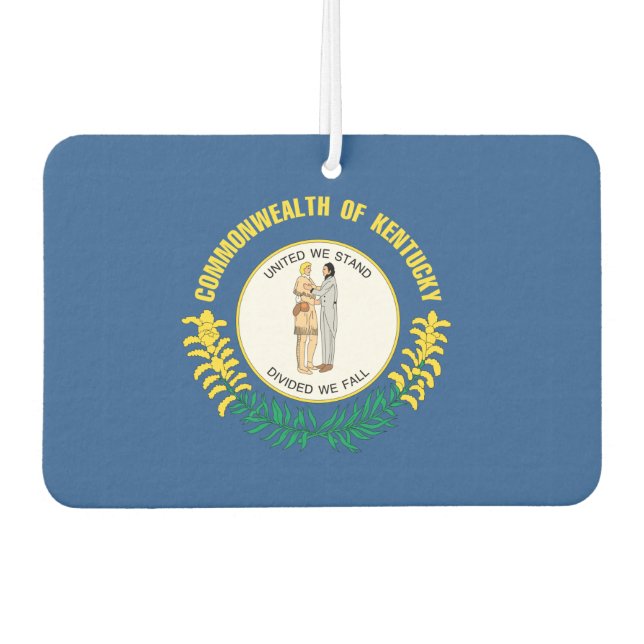 Désodorisant Pour Voiture Drapeau KENTUCKY - (Devant)