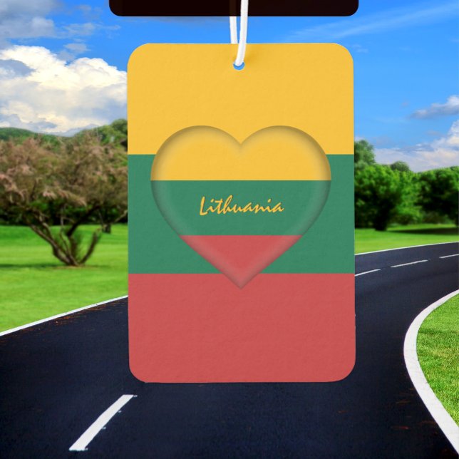 Désodorisant Pour Voiture Drapeau lituanien (Créateur téléchargé)