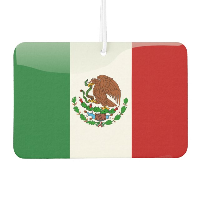 Désodorisant Pour Voiture Drapeau mexicain (Devant)