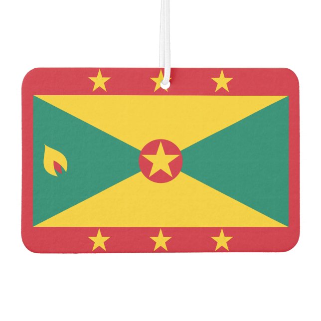 Désodorisant Pour Voiture Drapeau mondial de la Grenade (Devant)