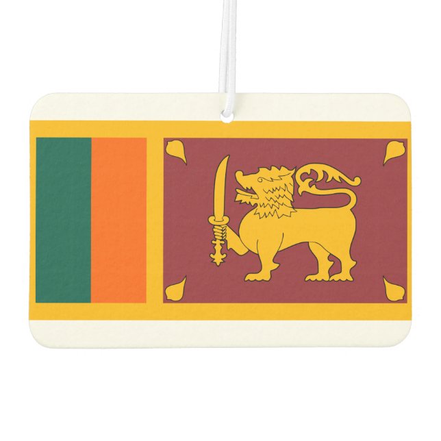 Désodorisant Pour Voiture Drapeau mondial du Sri Lanka (Dos)
