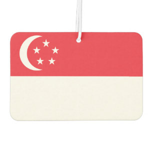 Désodorisant Pour Voiture Drapeau national de Singapour