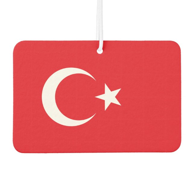 Désodorisant Pour Voiture Drapeau national de Turquie (Devant)