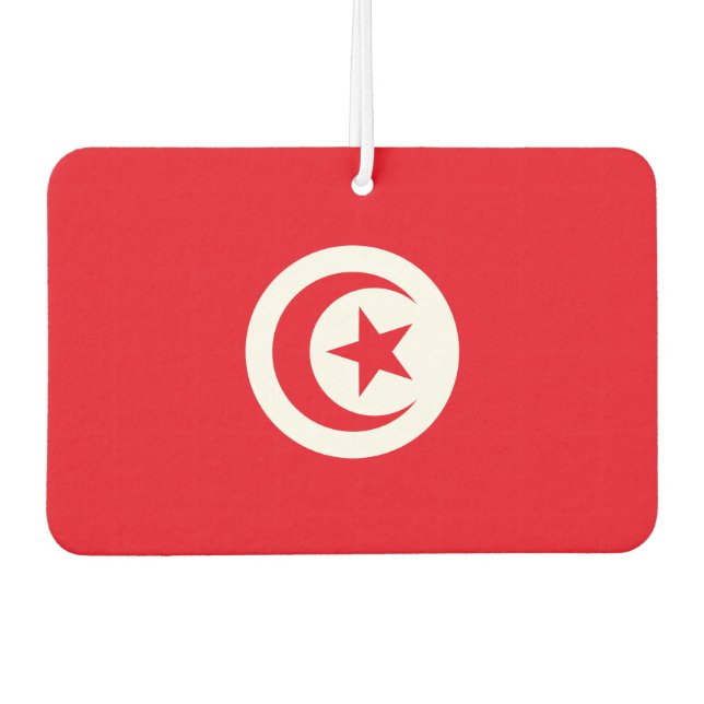 Désodorisant Pour Voiture Drapeau national tunisien (Devant)
