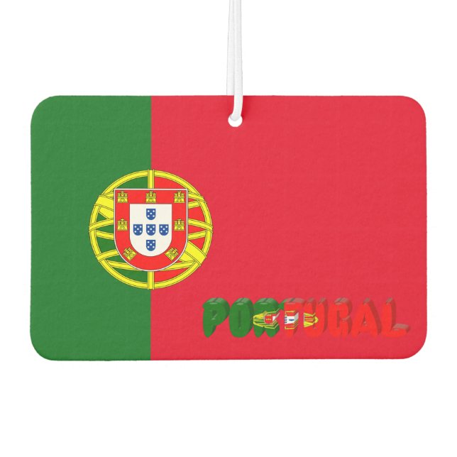 Désodorisant Pour Voiture Drapeau portugais (Devant)