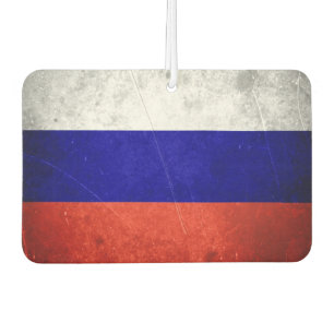 Désodorisant Pour Voiture Drapeau russe Grunge