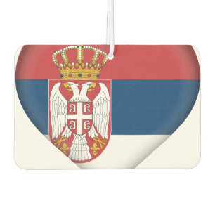 Désodorisant Pour Voiture Drapeau serbe