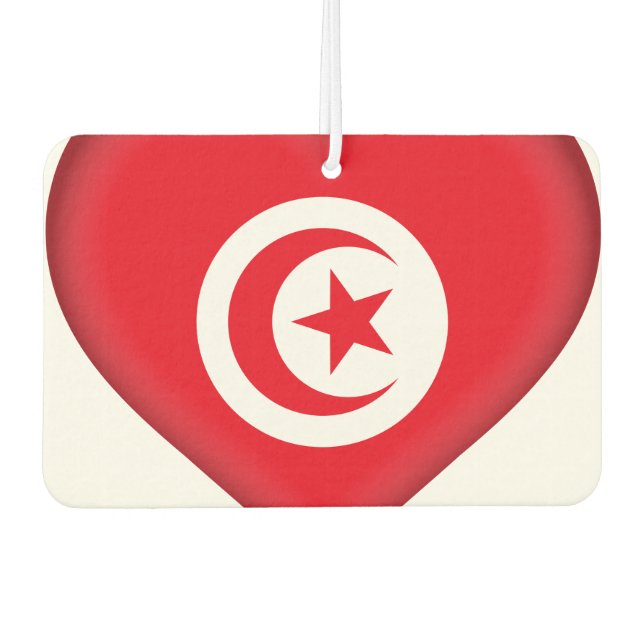 Désodorisant Pour Voiture Drapeau tunisien (Devant)