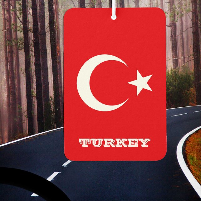 Désodorisant Pour Voiture Drapeau turc Air Freshener, Turquie (Créateur téléchargé)