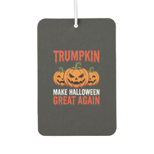 Désodorisant Pour Voiture Drôle de citrouille Trumpkin parodie d'Halloween