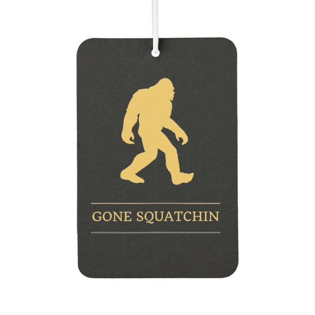 Désodorisant Pour Voiture Drôle gros pied est parti squatchin Sasquatch (Devant)
