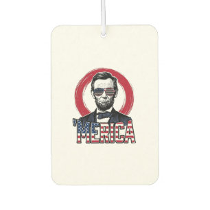 Désodorisant Pour Voiture Drôle Merica Patriotique Président Vintage Vecteur