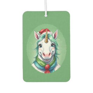 Désodorisant Pour Voiture Drôles d'animaux pour Noël - Licorne 1