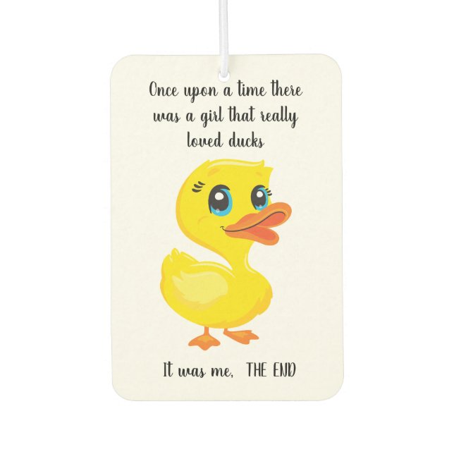 Désodorisant Pour Voiture Duck Lover (Devant)