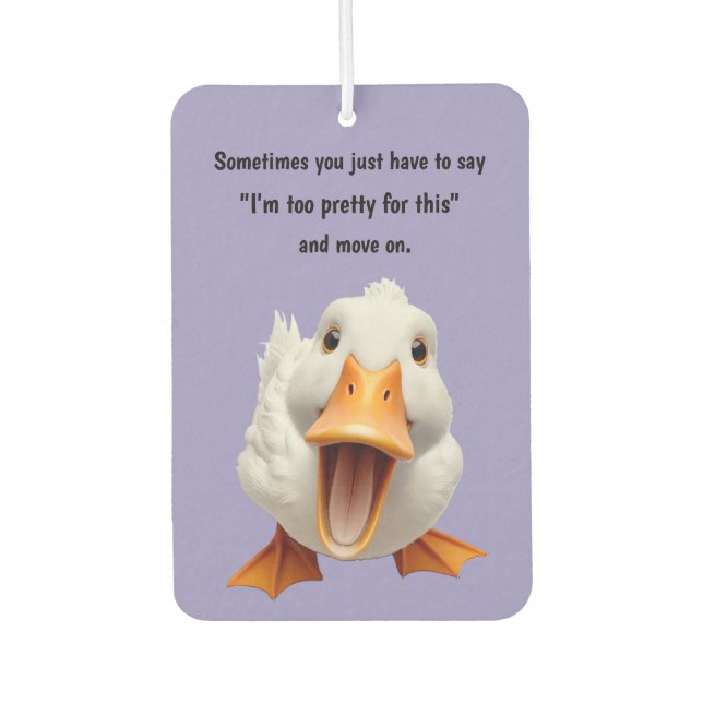 Désodorisant Pour Voiture Duck Lover (Devant)