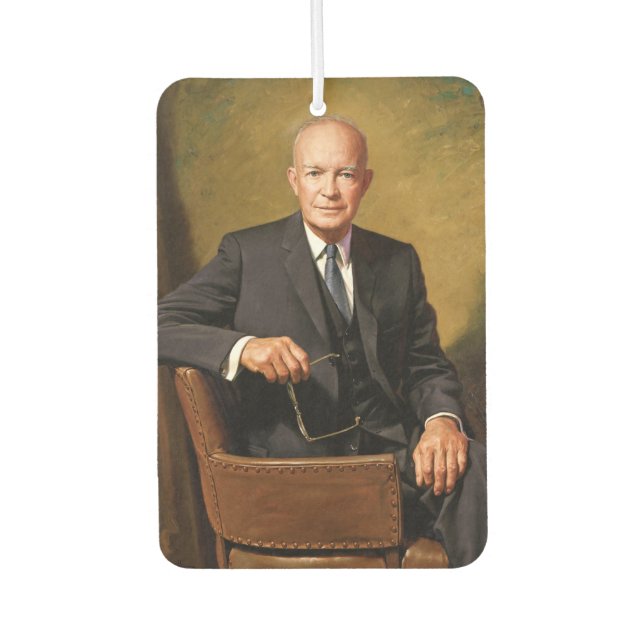 Désodorisant Pour Voiture Dwight Eisenhower Président Portrait de la Maison  (Devant)
