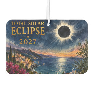 Désodorisant Pour Voiture Éclipse solaire totale 2027 Méditerranée